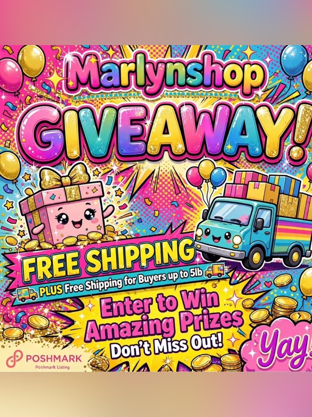 GIFTAWAY TIME @MARLYNSHOP 🎁 + PLUS FREE SHIPPING 💌  PLEASE  BUNDLE💕